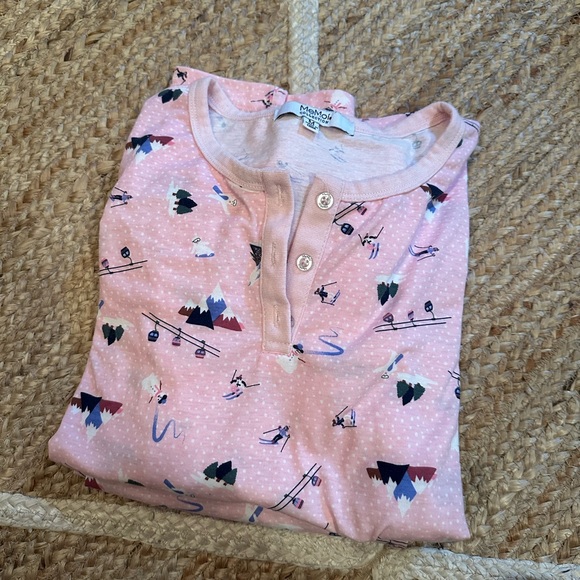 Me Moi Collection Women’s Ski Chalet Two-Piece PJ Set Size Medium - Picture 2 of 6